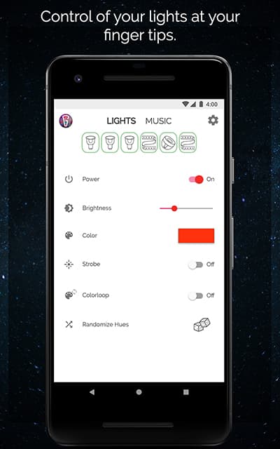 Huegasm screenshot 1